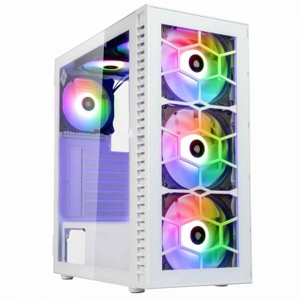 Kolink Observatory HF Vetro White ARGB Case